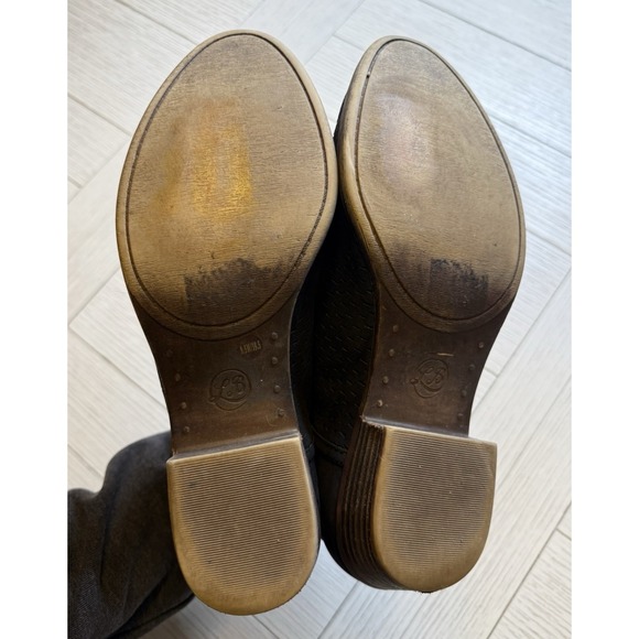 Lucky Brand Women's Baley Perforated Chop Out Nubuck Leather Ankle Boots Blk 9.5 - Picture 8 of 11